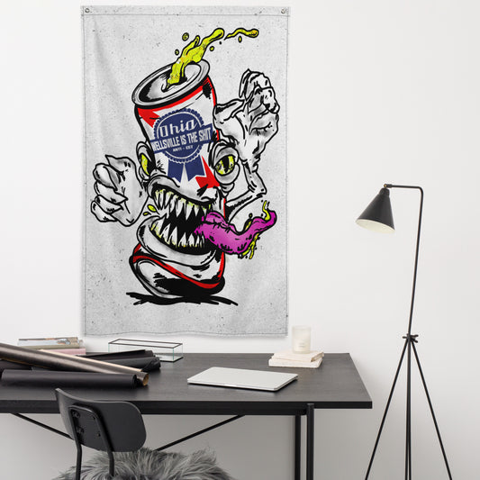 Wellsville Beer Can  Flag