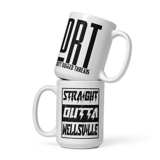 Straight Outta White glossy mug